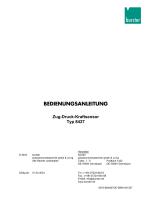 Bedienungsanleitung Zug-Druck-Kraftsensor Typ 8427