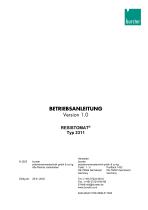 BETRIEBSANLEITUNG RESISTOMAT® Typ 2311