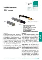 Datenblatt DC/DC-Wegsensoren Typ 8740, 8741