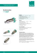 Datenblatt - Drucktransmitter Typ 8227