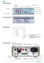 Datenblatt Milliohmmeter RESISTOMAT® Typ 2316 - 2