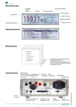 Datenblatt Milliohmmeter RESISTOMAT® Typ 2316-2
