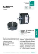 Datenblatt Potentiometrischer Drehwinkelsensor Typ 8820