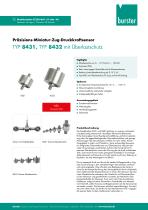 Datenblatt Präzisions-Miniatur-Zug-Druckkraftsensoren Typ 8431,8432-1