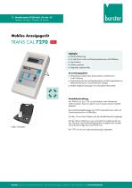 Datenblatt - TRANS CAL Typ 7270