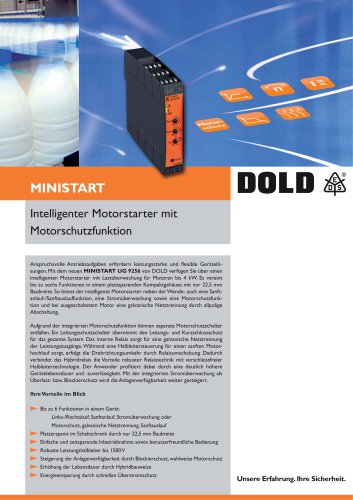 Flyer MINISTART Intelligenter Motorstarter UG 9256