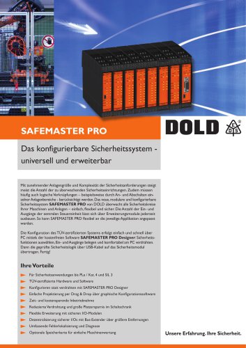 Flyer SAFEMASTER PRO