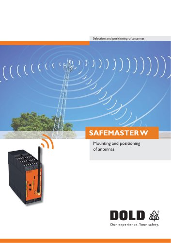 SAFEMASTER W Mounting and positioning of antennas