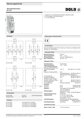 Schutzdiodenmodul IK 5121