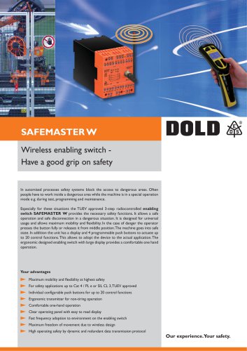 Wireless enabling switch SAFEMASTER W