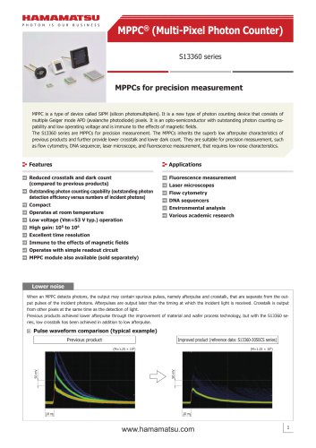 MPPC (Multi-Pixel Photon Counter) S13360 series