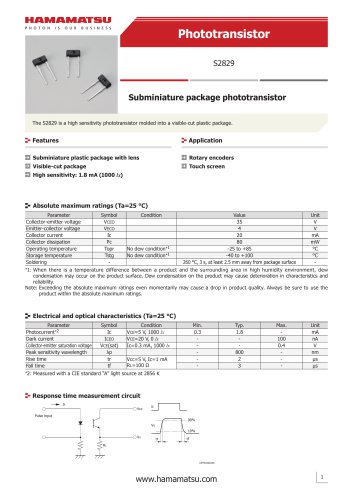 Phototransistor S2829