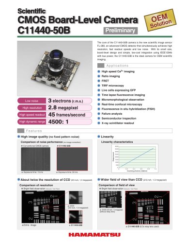 Scientific CMOS Board-Level Camera  C11440-50B