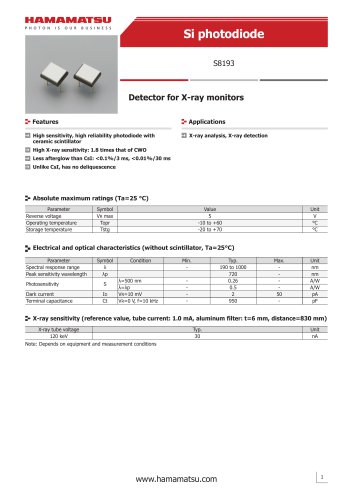 Si photodiode 8193