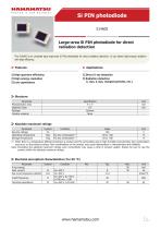 Si PIN photodiode S14605