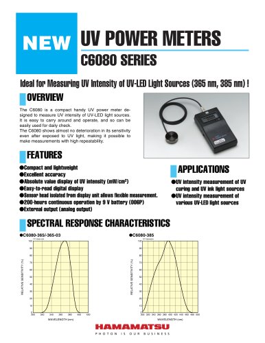 UV POWER METERS C6080 SERIES