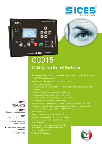 GC315 - Controller for AMF Genset