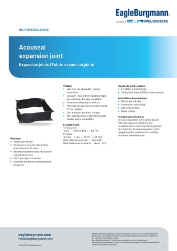 Acouseal expansion joint