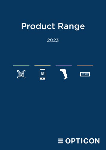 Product range Opticon 2023