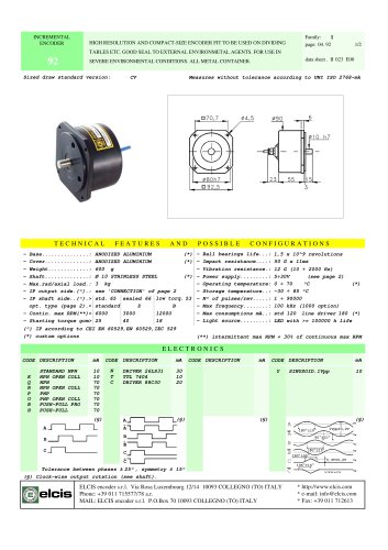 INCREMENTAL ENCODER 92