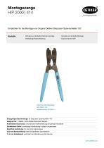 Hand Installation Pincers for StepLess® Low Profile Clamp 192