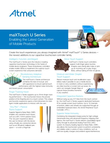 maXTouch U Series - Flyer