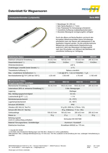 Datenblatt MBX