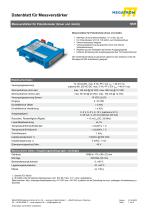 Datenblatt Messverstärker MVR - 1