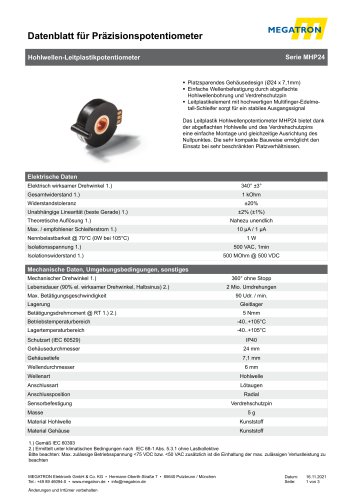 Datenblatt MHP24