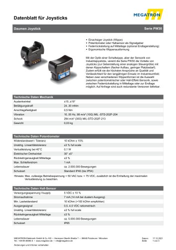 Datenblatt PW30