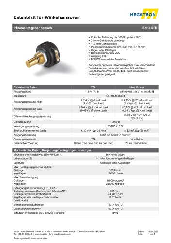 Datenblatt SPE