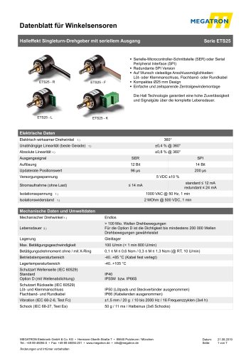 ETS25 serieller Winkelgeber