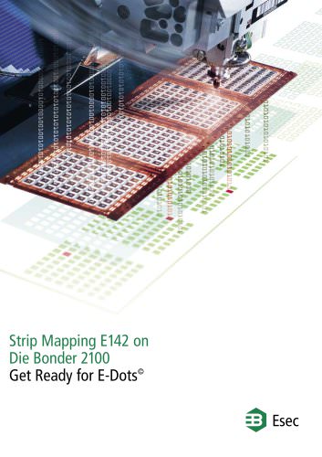 Strip Mapping E142 on Die Bonder 2100