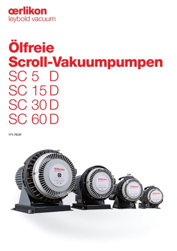 Ölfreie Scroll-Vakuumpumpen