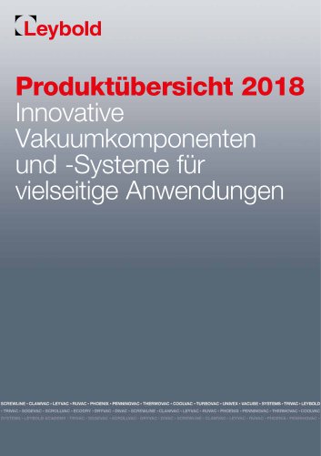 Produktübersicht 2018