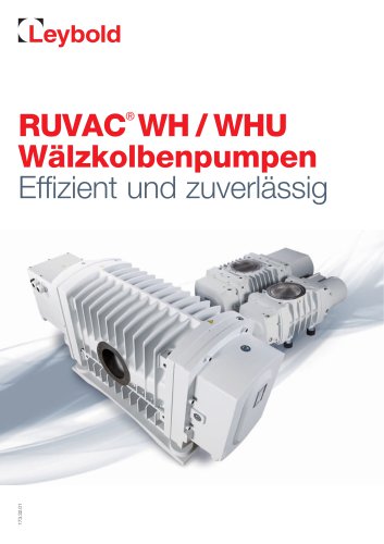 RUVAC® WH / WHU Roots Pumps