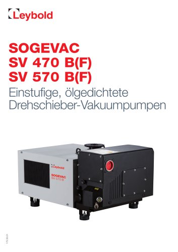 SOGEVAC SV 470 B(F) SV 570 B(F)