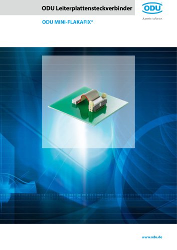 ODU MINI-FLAKAFIX&reg; Board-to-Wire connector im Raster 1,27mm x 2,54mm &ndash; Katalog