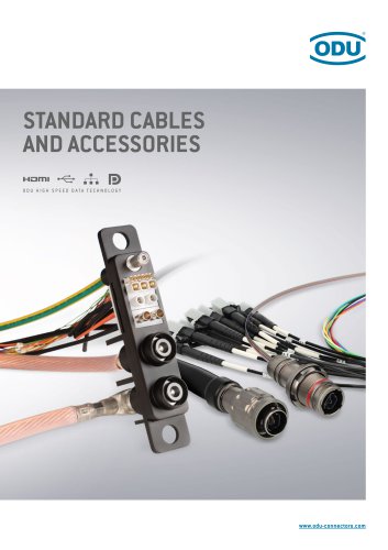 Standard Cables and Accessories &ndash; Catalog