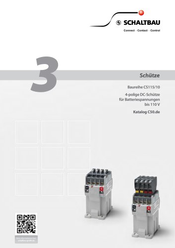 DC-Schütze 4-polig für Batteriespannungen bis 110 V