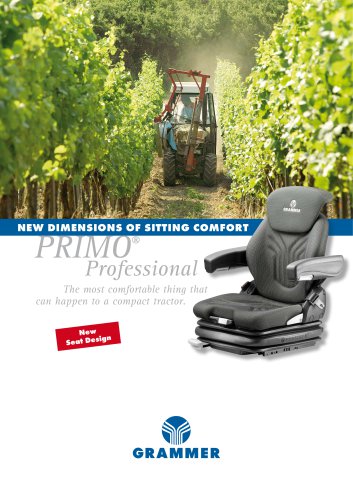 PRIMO&reg; professional The most comfortable thing that  can happen to a compact tractor