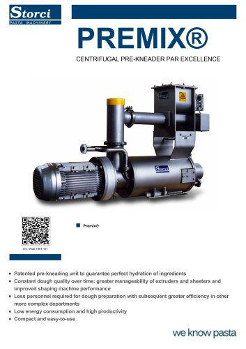 PREMIX® CENTRIFUGAL PRE-KNEADER