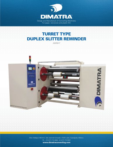 Turret Type Duplex Slitter Rewinder Compact