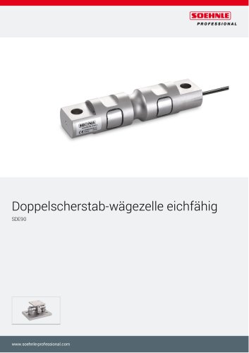 Doppelscherstab-wägezelle eichfähig SDE90