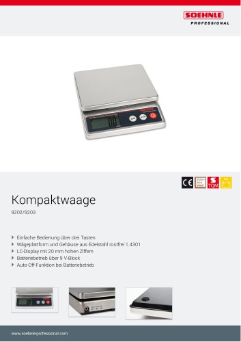 Kompaktwaage 9202/9203