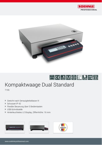 Kompaktwaage Dual Standard 7195