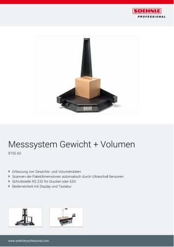 Messsystem Gewicht + Volumen 9755.60