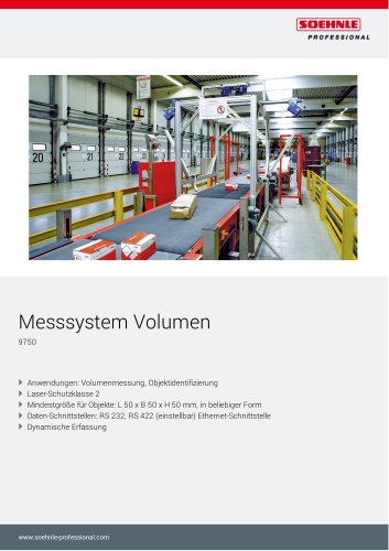 Messsystem Volumen 9750