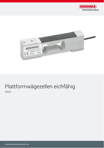 Plattformwägezellen eichfähig SEB42