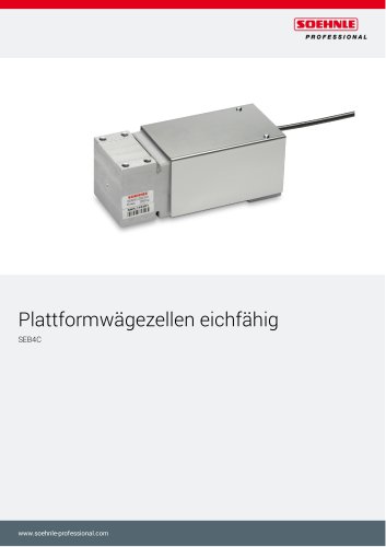 Plattformwägezellen eichfähig SEB4C